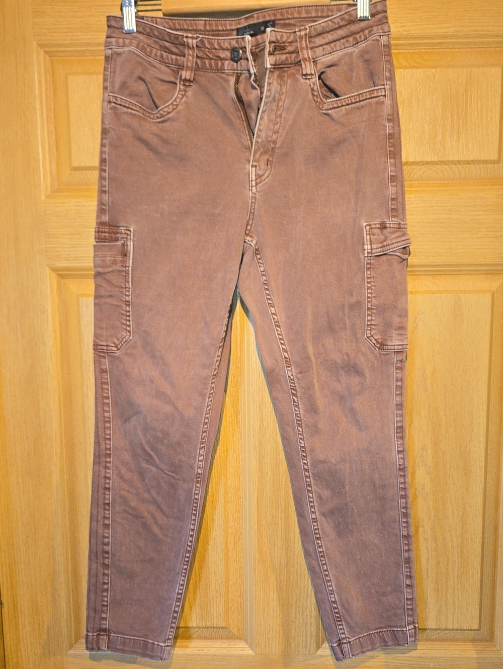 Prana Women's Straight-Leg Cargo Pants in Washed Brown